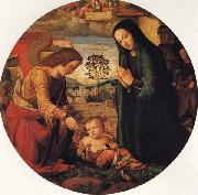 The Adoration of the Child with an Angel